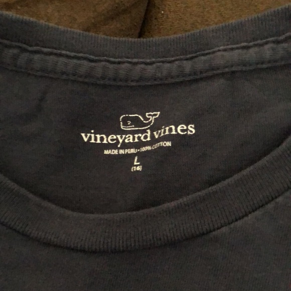 Child L Vineyard vines L blue long sleeve top - Picture 2 of 4